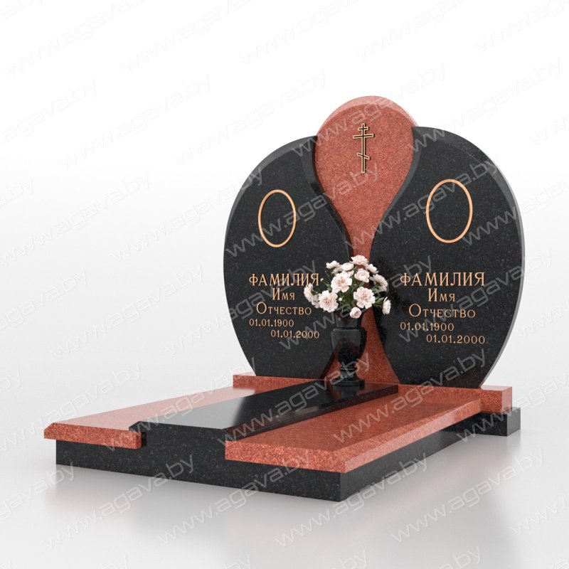 Эксклюзивные двойные памятники на могилу