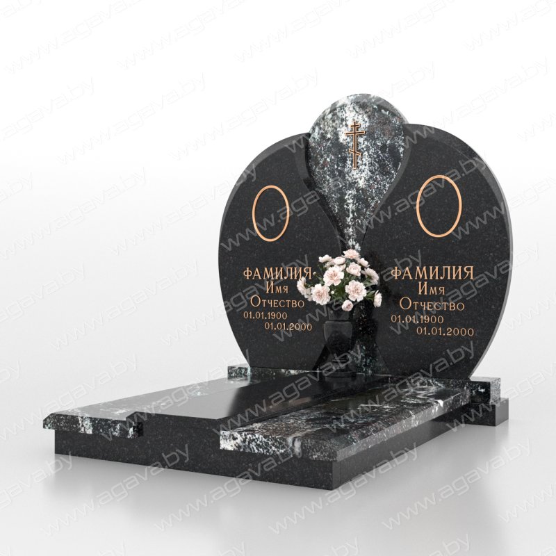 Элитные надгробный гранитный памятник D-21 Amf на могилу